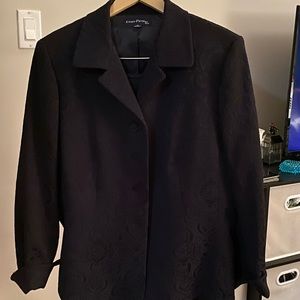 Evan Picone Skirt Suit, Textured Blck, Never Worn, Never Altered
